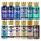 Americana Multi-Surface Satin Coastal Acrylic Paint Set, 12pc Beach-Inspired Colors for Wood, Glass & Crafts